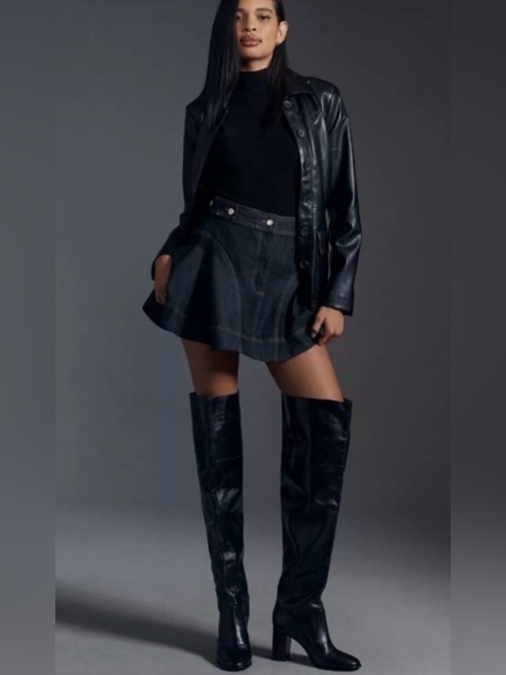 Schutz Terrance Over The Knee Leather Boots